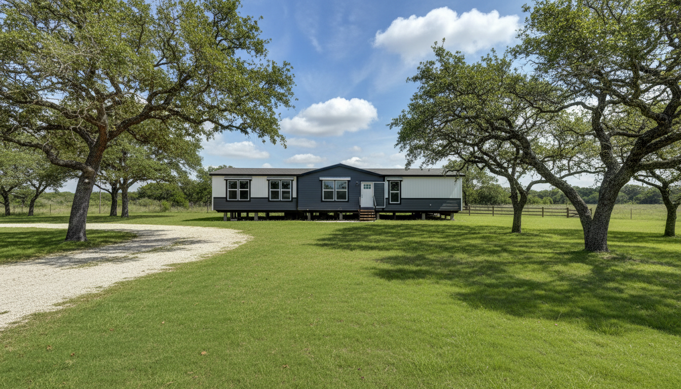 Family Ranch manufactured home on Texas Hill Country acreage